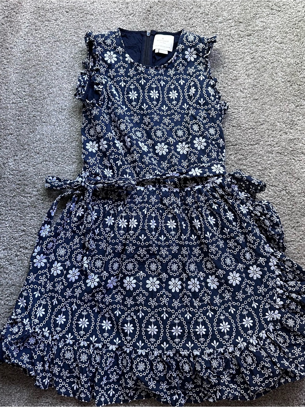 Kate Spade New York sleeveless eyelet wrap dress, “shore thing” size 2 - Picture 7 of 11